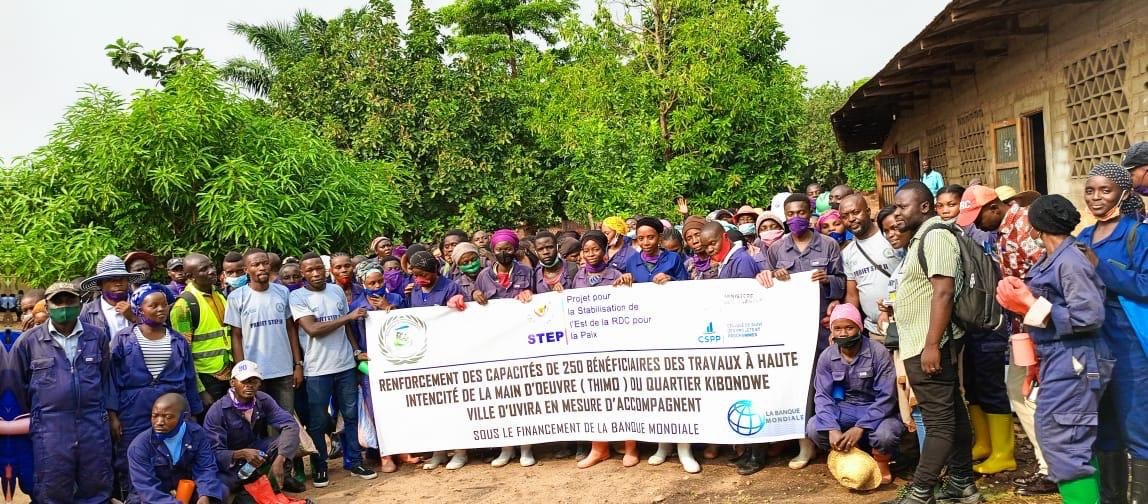 THIMO : des travaux à haute intensité de main d'œuvre pour stabiliser l'Est de la RDC (Projet STEP)